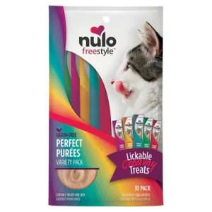 Nulo Freestyle Perfect Purees Variety Pack Lickable Cat Treats, 10