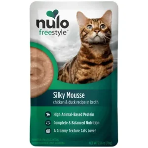 Nulo Freestyle Silky Mousse Chicken & Duck Recipe in Broth Kitten & Adult Wet Cat Food