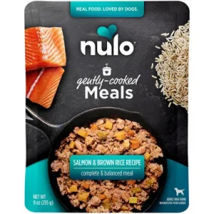Nulo Gently Cooked Meals Salmon & Brown Rice Recipe Adult Dog Food
