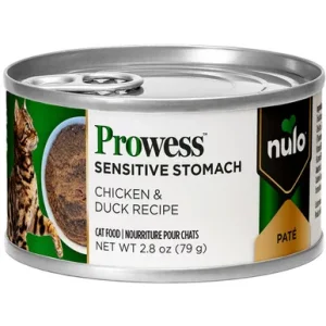 Nulo Prowess Sensitive Stomach Chicken & Duck Paté Recipe in Broth Adult Canned Cat Food
