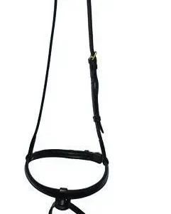 Nunn Finer Cavesson With Flash Cob Black/Brass