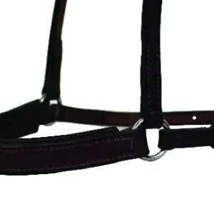 Nunn Finer Padded Dropped Noseband Horse Blk/Zinc