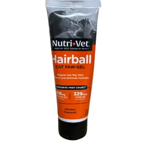 Nutri-Vet Hairball Chicken Flavor Paw-Gel for Cats 3 oz