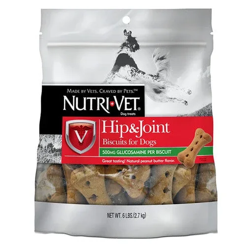 Nutri-Vet Hip & Joint Dog Biscuits Peanut Butter LG 6lb - Image 2