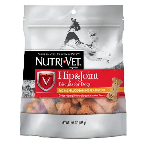 Nutri-Vet Hip & Joint Dog Biscuits Peanut Butter SM 19.5oz - Image 2