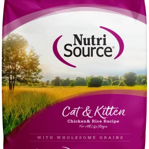 NutriSource Cat & Kitten All Life Stages Dry Cat Food Chicken & Rice 12 lb