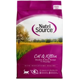 NutriSource Cat & Kitten Chicken & Rice Recipe w/ Wholesome Grains Dry Cat Food