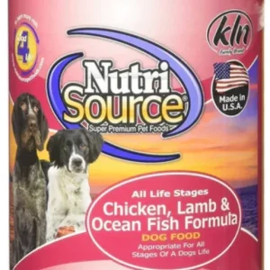 Nutrisource Chicken, Lamb & Oceanfish Dog Canned Canned Dog Food - 13 oz-12 Pack