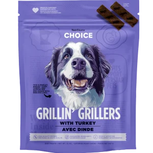 NutriSource Choice Grillin' Grillers Dog Treats Turkey 32 oz (D)