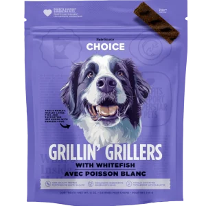 NutriSource Choice Grillin' Grillers Dog Treats Whitefish 12 oz