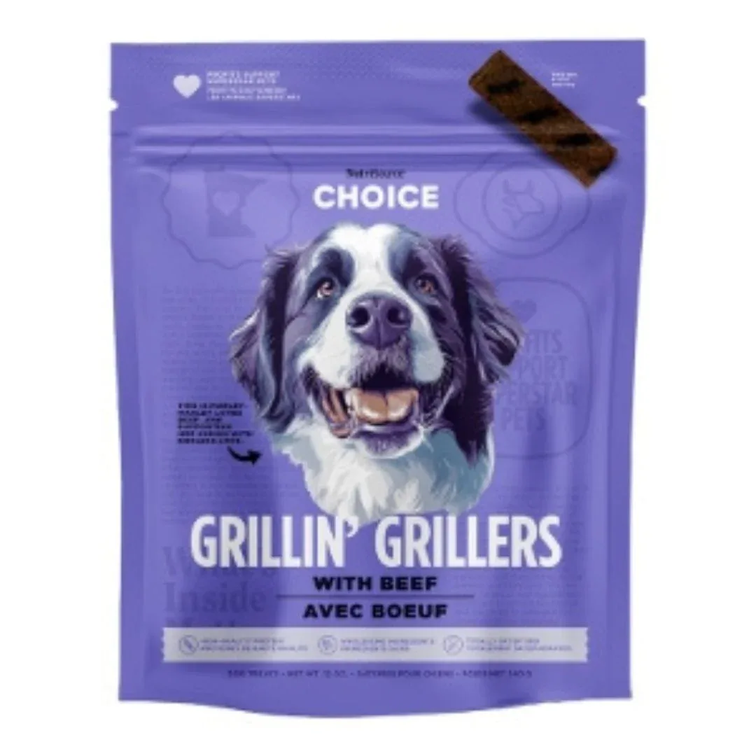 Nutrisource Dog Choice Grillin Grillers Beef, 12 oz