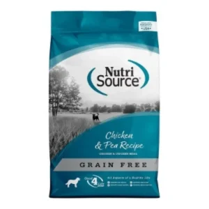 NutriSource Grain-Free Dry Dog Food Chicken & Peas 4 lb