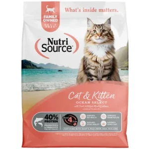 Nutrisource Grain Free Ocean Select w/ Trout, Whitefish Meal & Salmon Complete Recipe Kitten & Adult Dry Cat Food