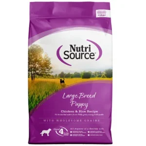 NutriSource Large Breed Puppy Chicken & Rice Recipe w/ Wholesome Grains Dry Dog Food
