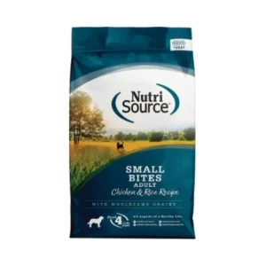 NutriSource Small Bites Adult Dry Dog Food Chicken & Rice, 12 lb