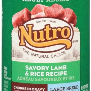 Nutro Products Savory Lamb and Rice Chunks In Gravy Large Breed Canned Dog Food 12Ea/12.5 Oz, 12 Pk