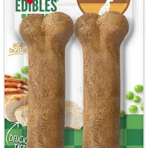 Nylabone Healthy Edibles Longer Lasting Chicken Wolf 2Pk