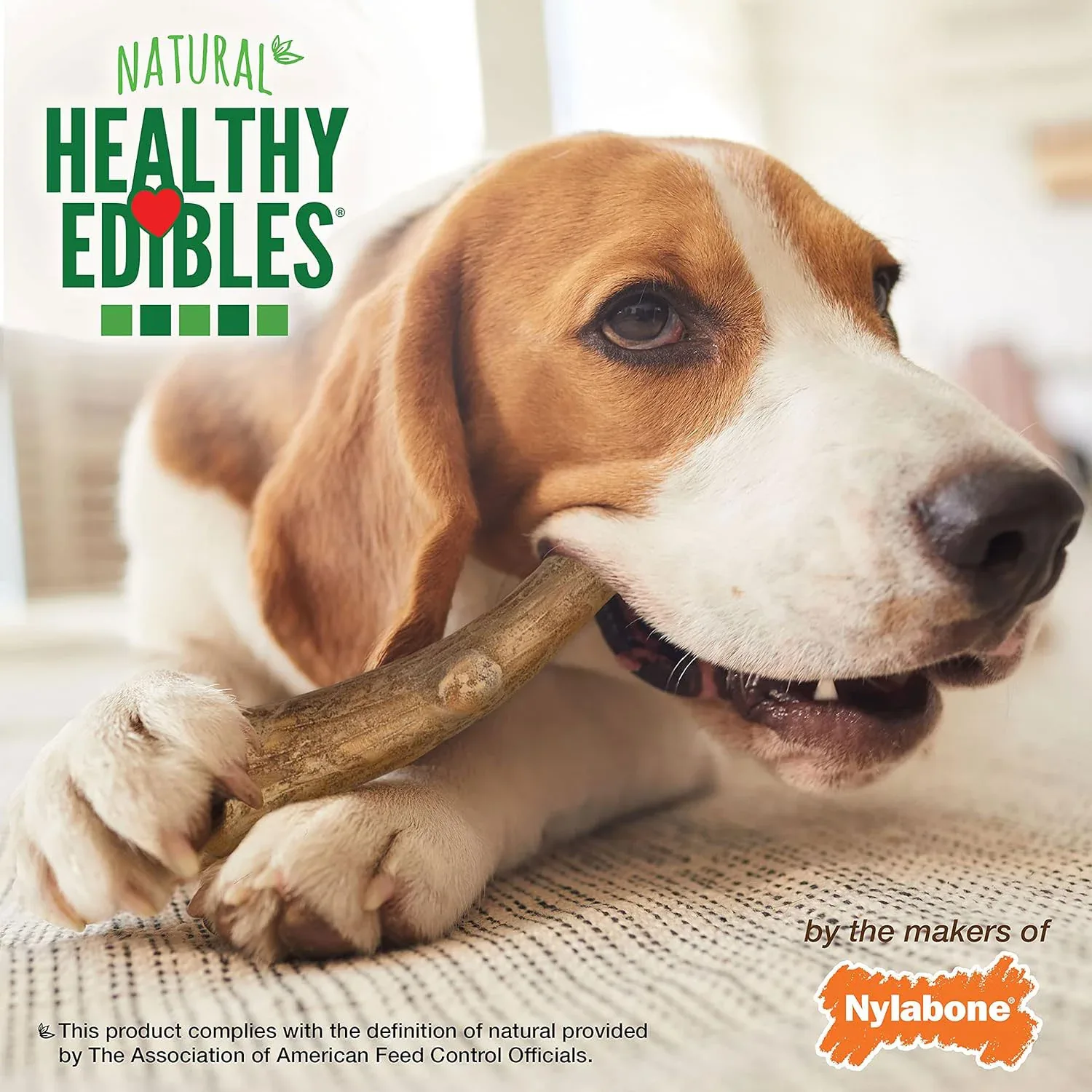 Nylabone Healthy Edibles WILD Antler Chew Treats - Image 2