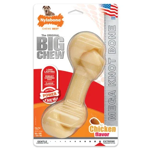 Nylabone Power Chew Mega Knot Bone Big Dog Chew Toy Chicken XX-Large/Monster (1 Count) - Image 2