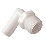 Nylon Elbow 1"Mptx to 1"Hose White