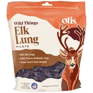 O.t.i.s. Wild Things Elk Lung Filets Dog Treats