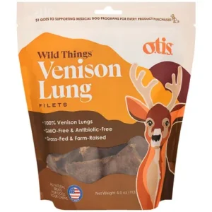 O.t.i.s. Wild Things Venison Lung Filets Dog Treats