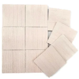Ocean Wonders Ceramic Natural White XL 2" Coral Frag Tiles, 10 pcs.