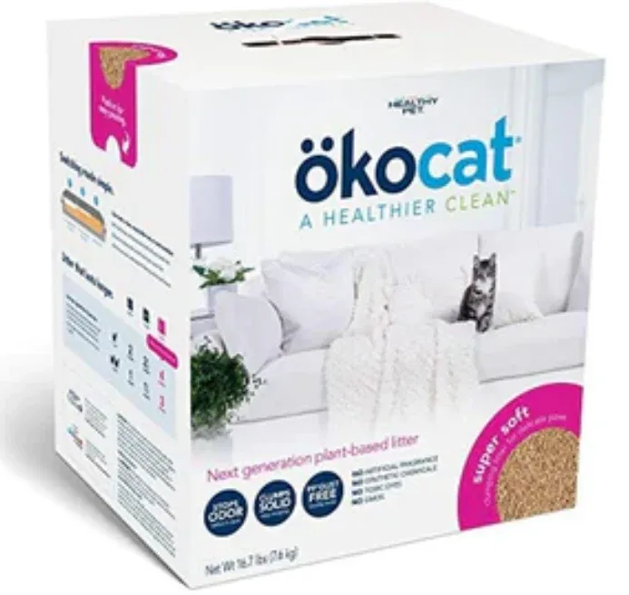 Okocat Super Soft Clumping Wood Cat Litter - Image 2