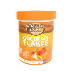Omega One Goldfish Flakes Fish Food 1 oz