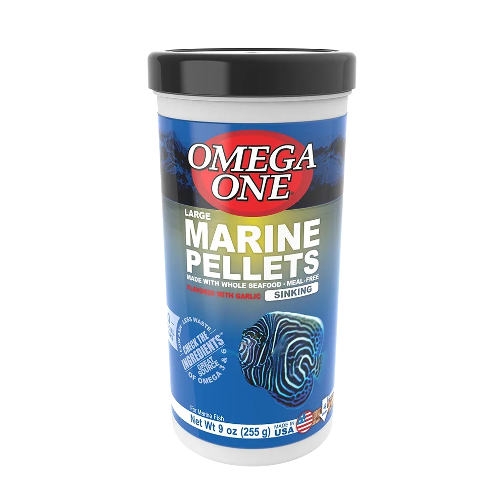 Omega One Marine Sinking Pellet Fish Food Large Pellets 9 oz
