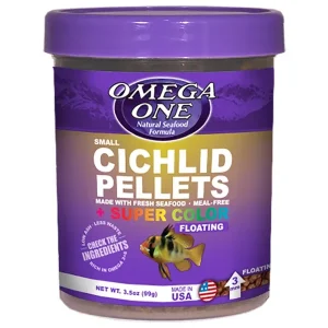 Omega One Small Cichlid Pellets Floating, 3.5 oz.