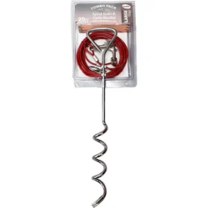 OmniPet Spiral Stake & Cable Tie