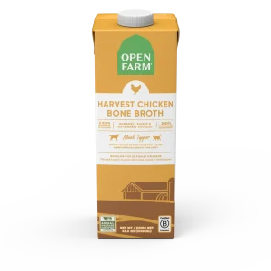 Open Farm Harvest Chicken Bone Broth for Dogs & Cats 33.8oz