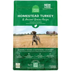 Open Farm Homestead Turkey & Ancient Grains Recipe w/ Quinoa & Pumpkin Dry Dog Food