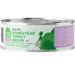 Open Farm Homestead Turkey Recipe Pate Canned Cat Food