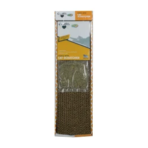 OurPets Cosmic Single Wide Cat Scratcher Brown, Yellow