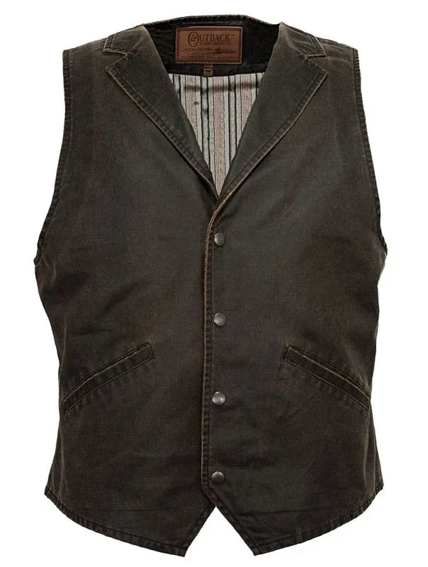 Outback Trading Arkansas Vest Large Brown