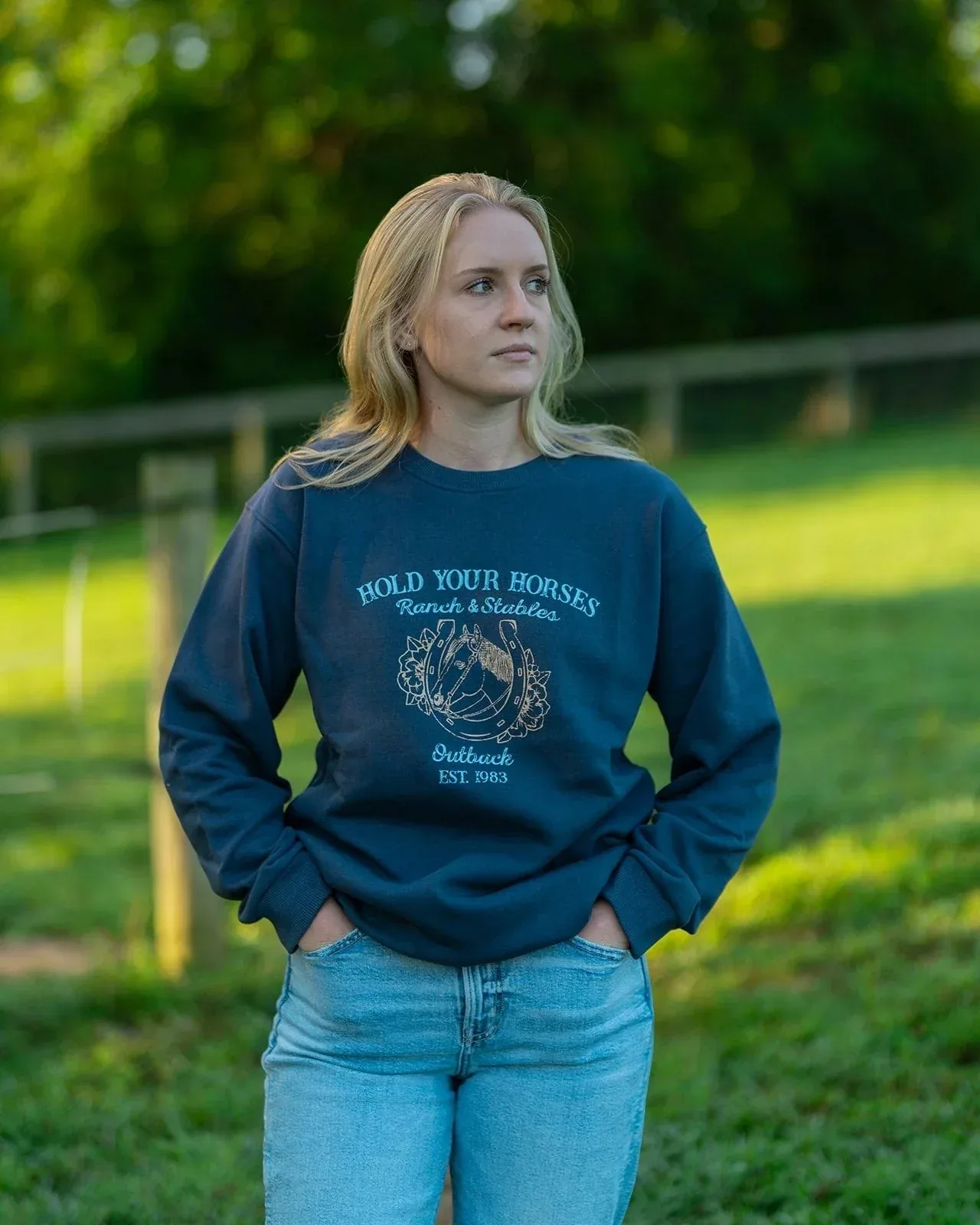 Outback Trading Hold Your Horses Sweatshirt - Image 2