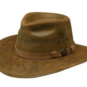 Outback Trading Kodiak Leather Hat S Brown