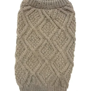 Outdoor Dog Fisherman Dog Sweater - Taupe
