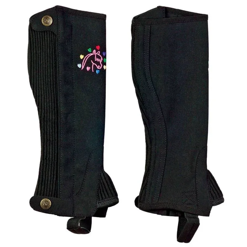 Ovation Kids Horse N Heart Half Chaps - Image 2