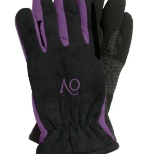 Ovation Ladies Polar Suede Fleece Gloves L Nvy/Blk