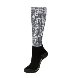 Over The Calf Printed Merino Wool Peddies