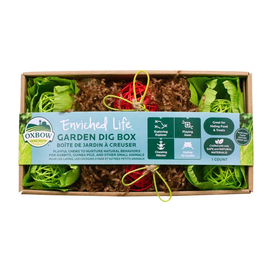 Oxbow Animal Health Enriched Life Garden Dig Box Small Animal Chew Toy