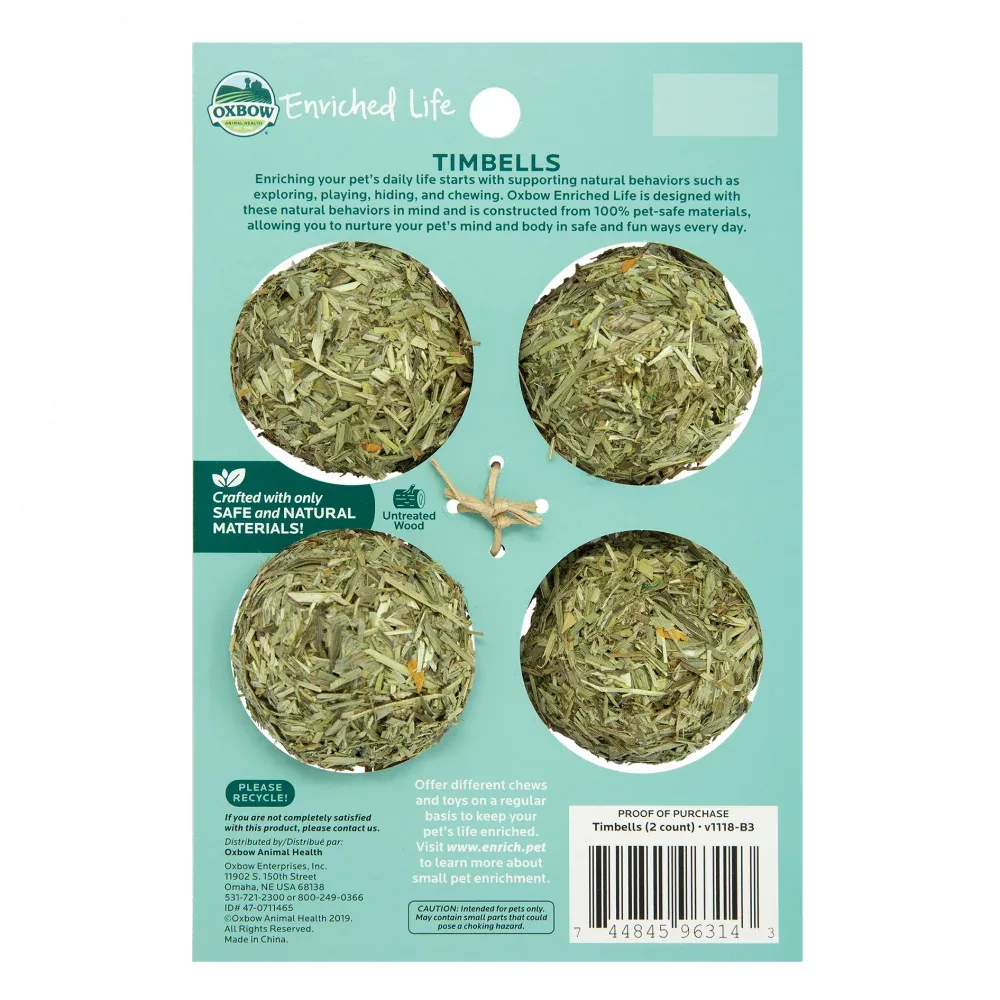 Oxbow Animal Health Enriched Life Timbells Toy - Image 2