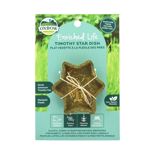 Oxbow Animal Health Enriched Life Timothy Star Dish Small Animal Chew One Size - Image 2