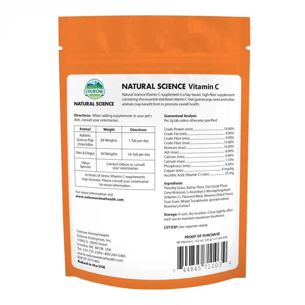 Oxbow Animal Health Natural Science Vitamin C Support - Image 2
