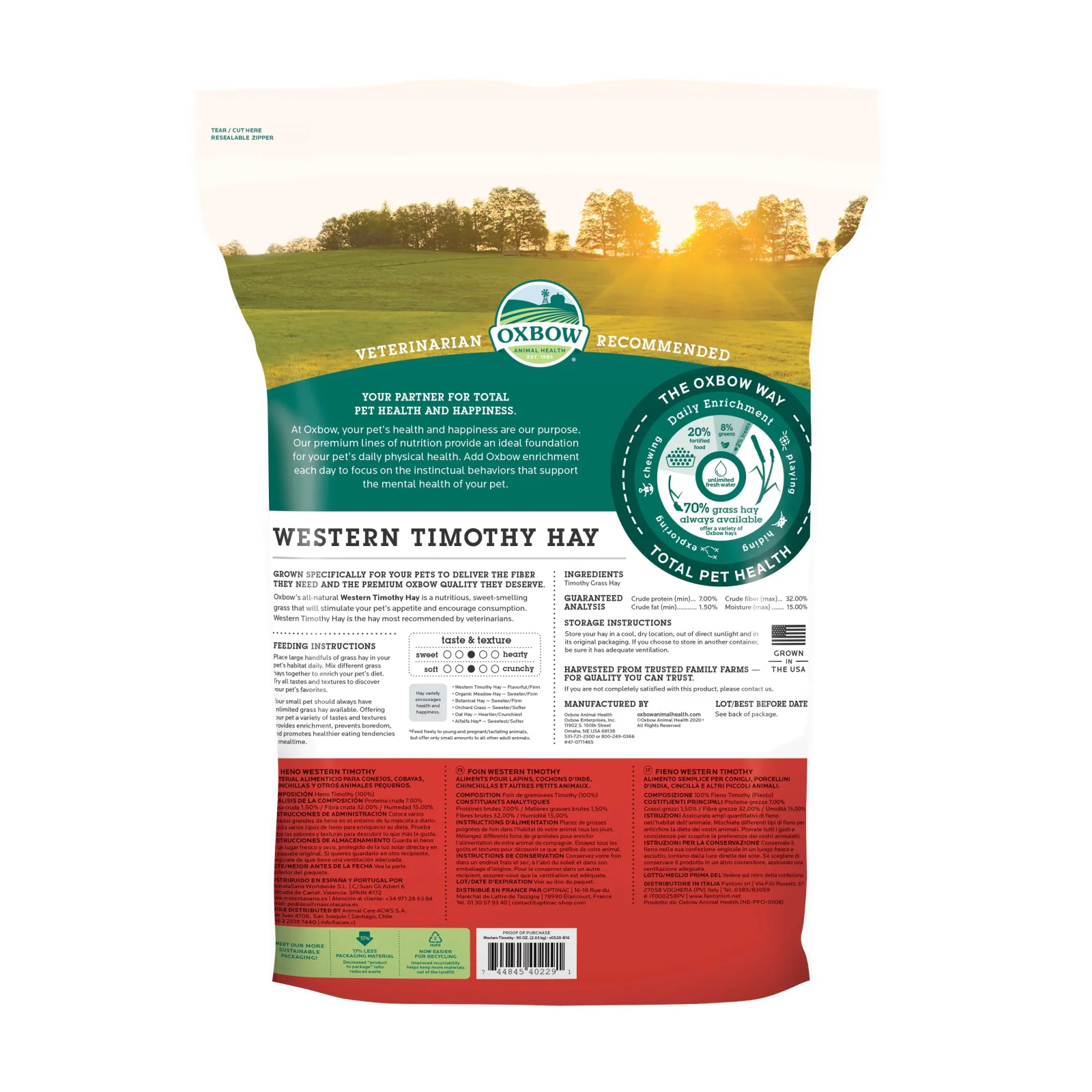 Oxbow Animal Health Western Timothy Hay 90oz - Image 2