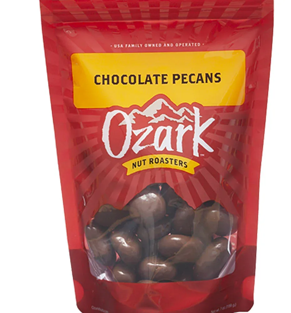 Ozark Nut Roasters Chocolate Pecans 7oz
