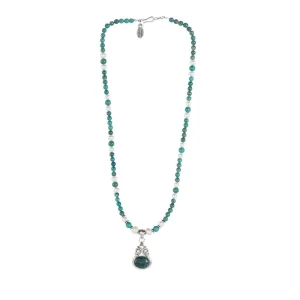 Paige Wallace Beaded Pearl Pendent Bracelet